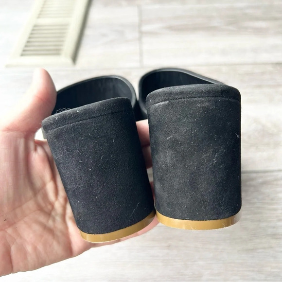 Mansur Gavriel Black Suede Full Leather Slide Sandal Made in Italy - Picture 11 of 16
